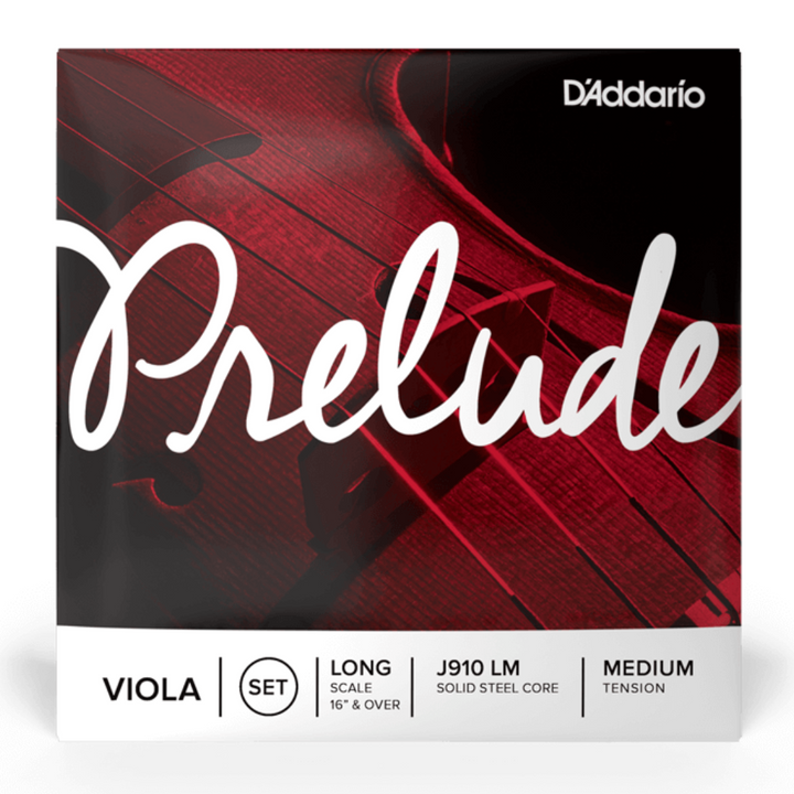 D'addario J910 LM Prelude Juego de cuerdas de Viola 16" a + Escala larga tension media