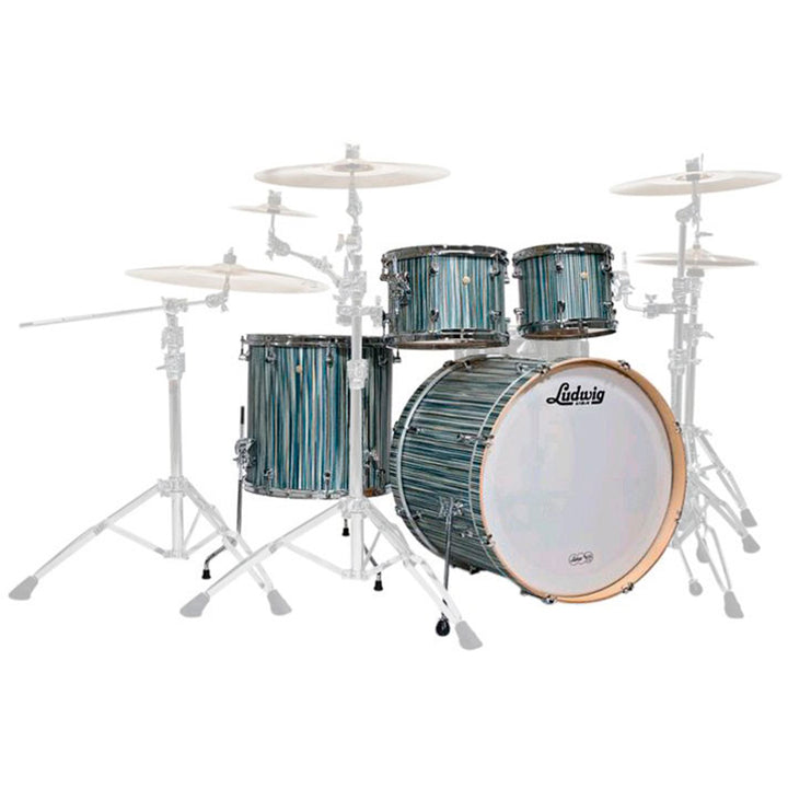 Ludwig LSS240XLA Signet 105 TeraBeat 4 Piezas Alpine Blue