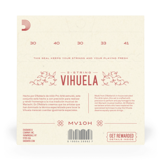 D’Addario MV10H Cuerdas para Vihuela Tension Dura
