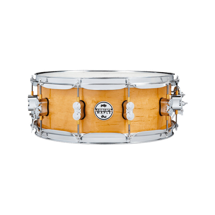 PDP PDCM5514SSNA Concept Maple Snare - Natural Lacquer -  HW Cromado 5.5x14