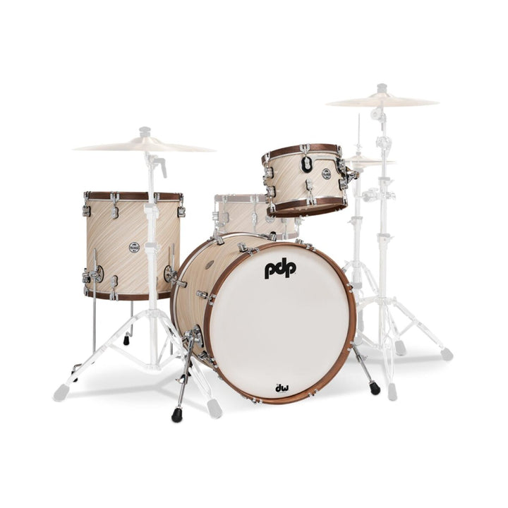 PDP - Limited edition twisted ivory w/walnut 3 pcs Shell Pack