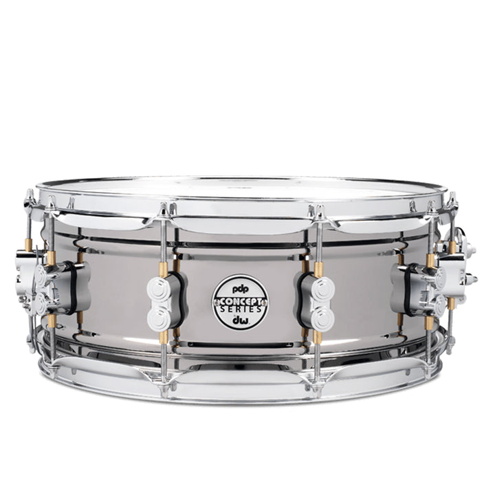 PDP PDSN5514BNCR Concept Series Black Nickel over Steel Snare con Hardware Cromado 5.5X14