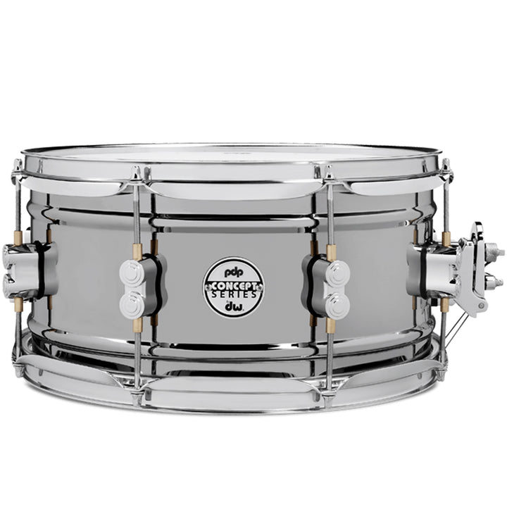 PDP PDSN6513BNCR Concept Series Black Nickel over Steel Snare con Hardware Cromado  6.5X13