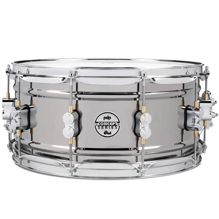 PDP PDSN6514BNCR Concept Series Black Nickel over Steel Snare with Chrome Hardware 6.5X14