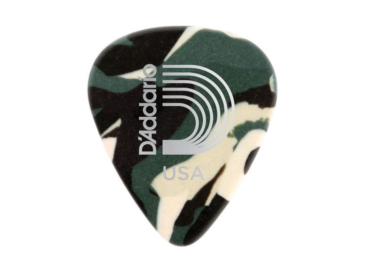 D'Addario 1CCF2-100 Par de Púas Planet Waves camuflaje 0.50mm