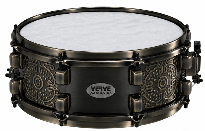 Verve SD-928/8 Tarola Metal Antique 14"x 5.5" - 16 Lugs c/ bordonera