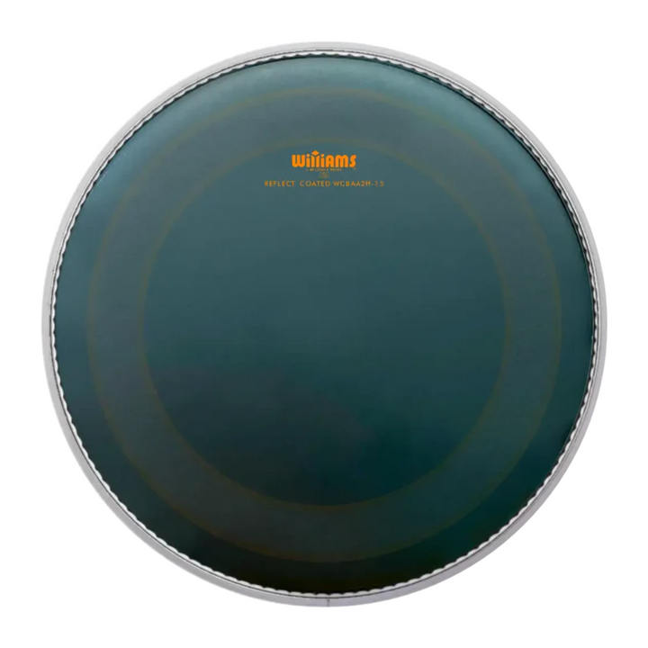 Williams WCBAA2FF-15MIL-18BD Parche de bombo 18" Oil Reflect Black Coated Series