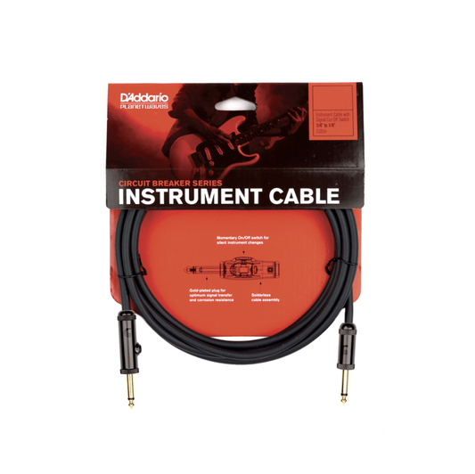 D'Addario PW-AG-20 Cable Conexion 20' Circuit Breaker