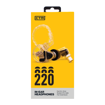 Audífonos In-Ear Monitor CTM CE220 Clear