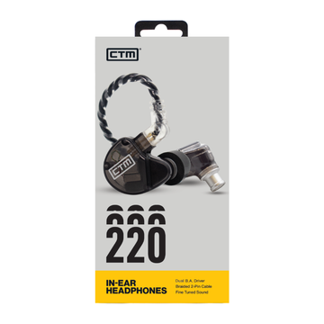 Audífonos In-Ear Monitor CTM CE220 Smoke