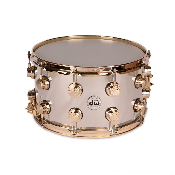 DW Collector's Nickel Over Brass 8-14 Snare Drum Dorado