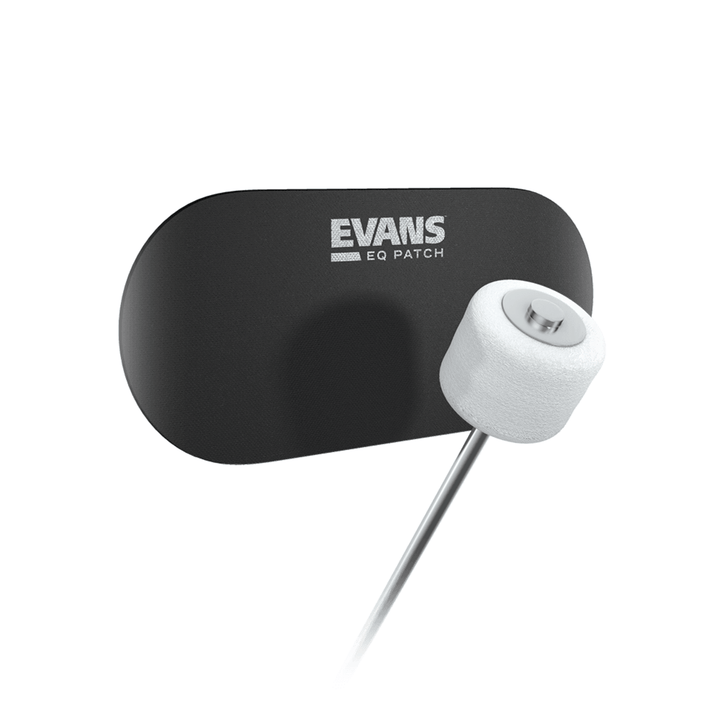 Evans EQPB2 Protector de parche para Bombo doble  Nylon negro