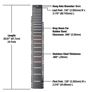Protector de Diapasón MusicNomad Fret Shield Bajo 34"