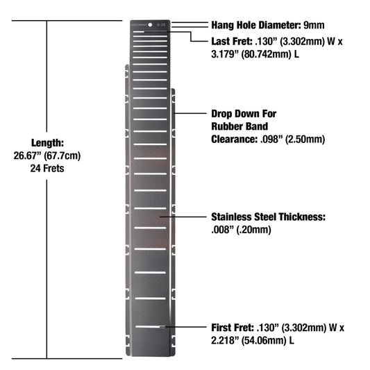 Protector de Diapasón MusicNomad Fret Shield Bajo 34"