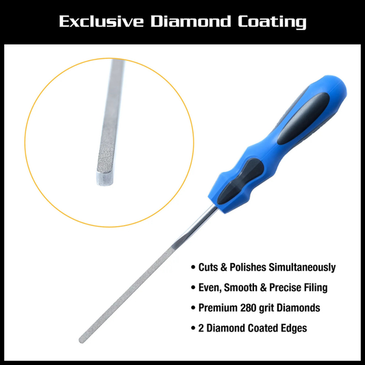 Lima para Puntas de Trastes MusicNomad E-File Diamante