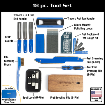 Set de Herramientas para Trastes MusicNomad 18 Piezas