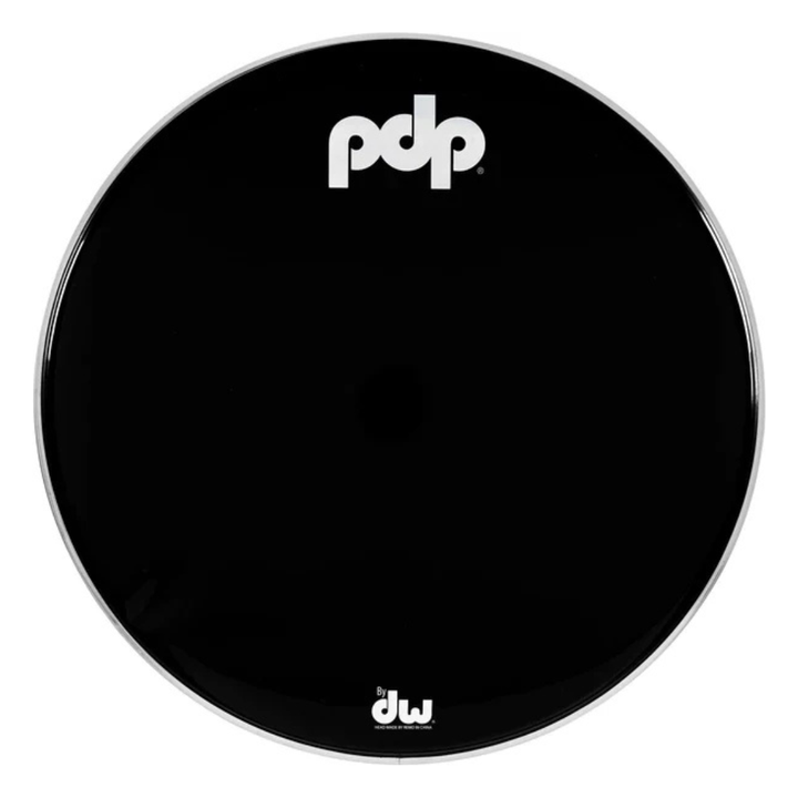 Parche resonante para bombo 22 PDP Smooth Black con logo