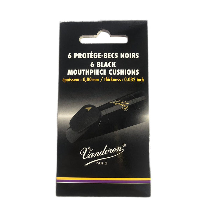 Vandoren 493816 SET Protectores de Boquilla BLACK VMCX6+